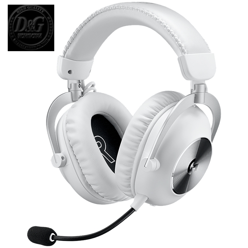 LOGITECH G PRO X2 LIGHTSPEED Wireless Gaming Headset - Blue Mic - WHITE