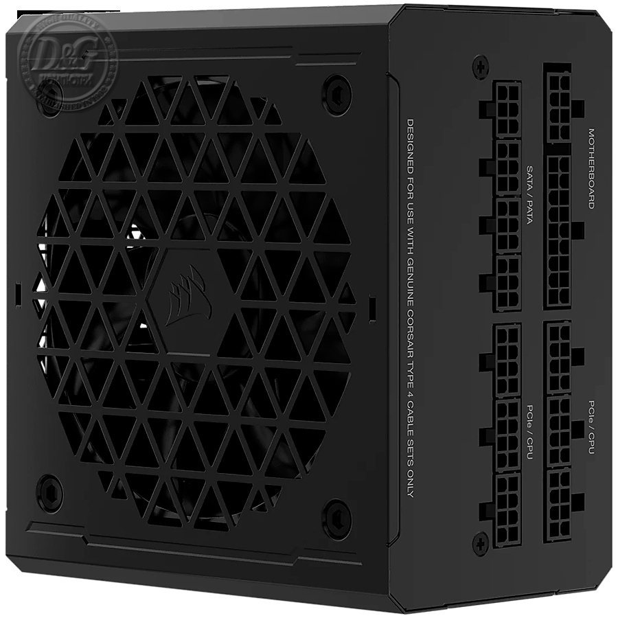Corsair RMe Series, RM1000e, 1000 Watt, ATX 3.0, 80 PLUS GOLD Certified, Fully Modular Power Supply, EAN:0840006699750