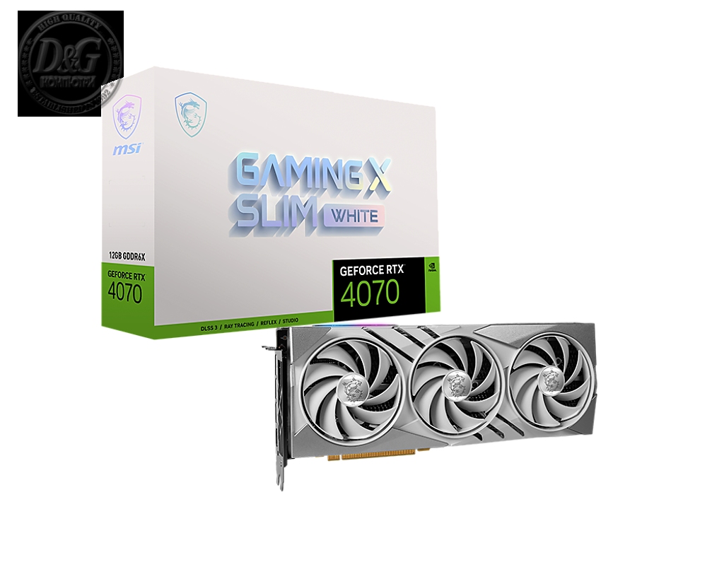 MSI RTX4070 GAM X SLIM WHI 12G