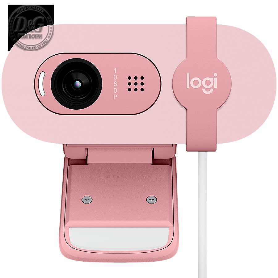 LOGITECH Brio 100 Full HD Webcam - ROSE - USB