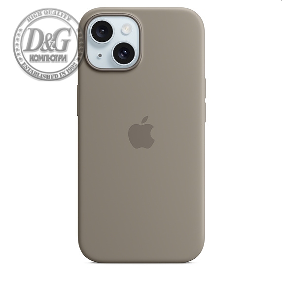 Apple iPhone 15 Silicone Case with MagSafe - Clay