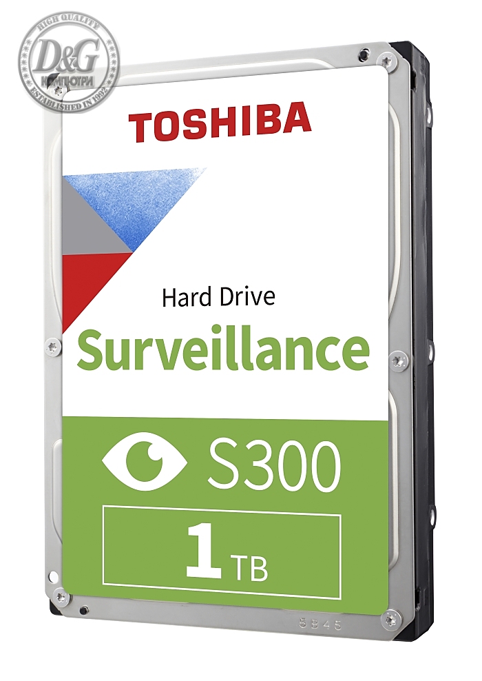 Toshiba S300 1TB CMR ( 3.5", 64MB, 5700 RPM, SATA 6Gb/s )