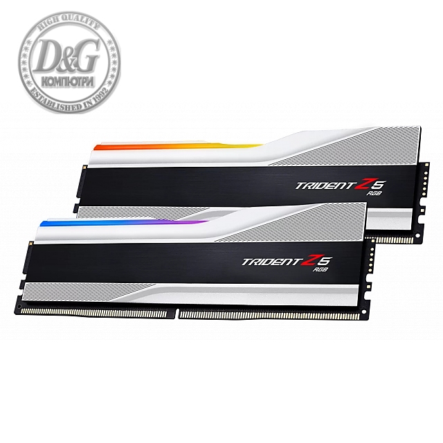 Памет G.SKILL Trident Z5 RGB 32GB (2x16GB) DDR5 6400MHz CL32 F5-6400J3239G16GX2-TZ5RS 1.40V, Intel XMP