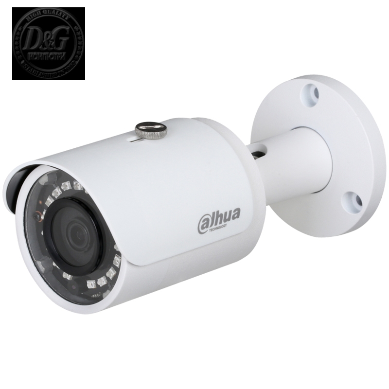 Dahua IP camera 4MP Bullet, Day&Night, 1/3" CMOS, 2688Г—1520 Effective Pixels, 20fps@1520P, Focal Length 2.8mm, 104В°, IR Distance up to 30m, 0.08Lux/F2.0 Colour, 0Lux/F2.0 IR on, IP67 outdoor installation, PoE, 5.5W