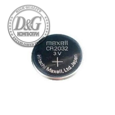 Бутонна батерия литиева MAXELL CR2032 3V, BULK. (25 бр. в тарелка)