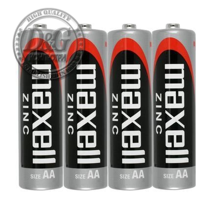 Цинк Манганова батерия MAXELL  R6 4 бр. shrink 1.5 V
