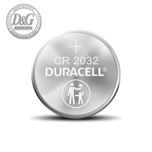 Бутонна батерия литиева CR 2032 3V BULK industrial  DURACELL (20 бр. в тарелка) цена за 1 батерия