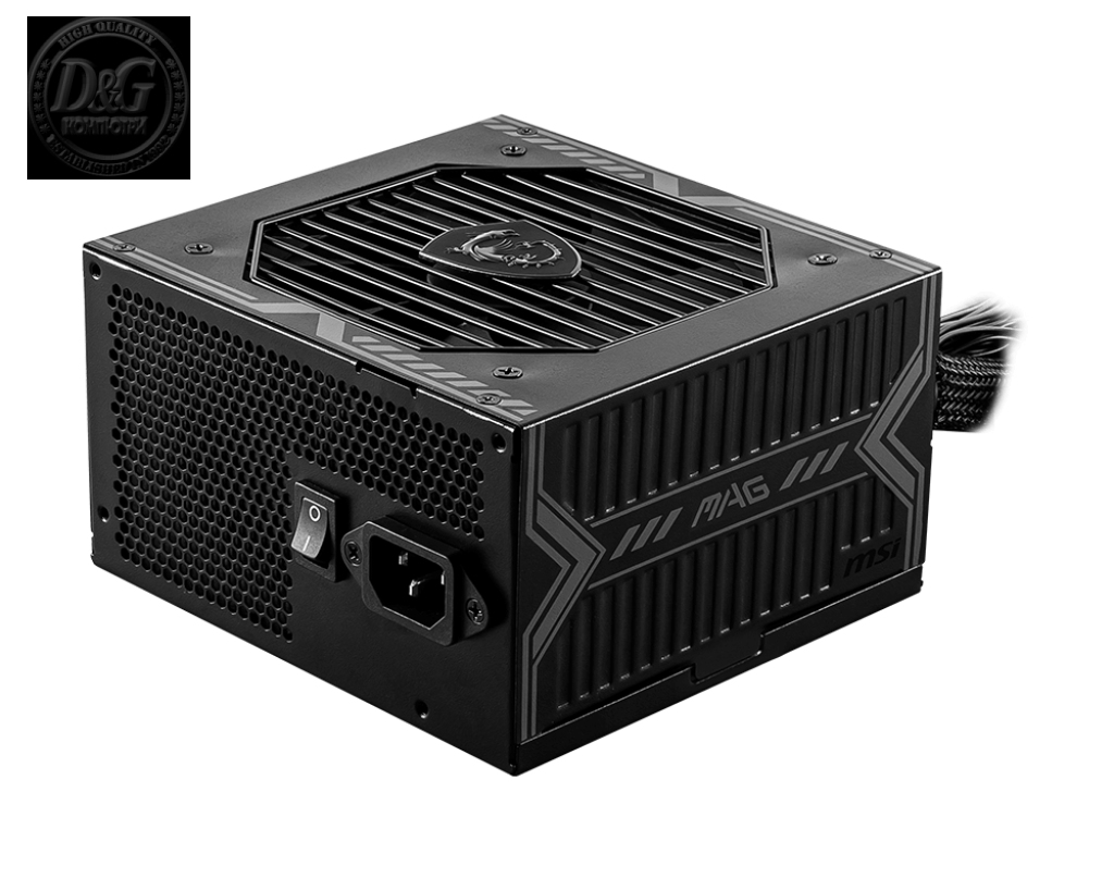 MSI MAG A750BN, 750W, 80 Plus Bronze, 120mm Low Noise Fan, Protections: OCP/OVP/OPP/OTP/SCP, Dimensions: 140mmx150mmx86mm, 5Y Warranty