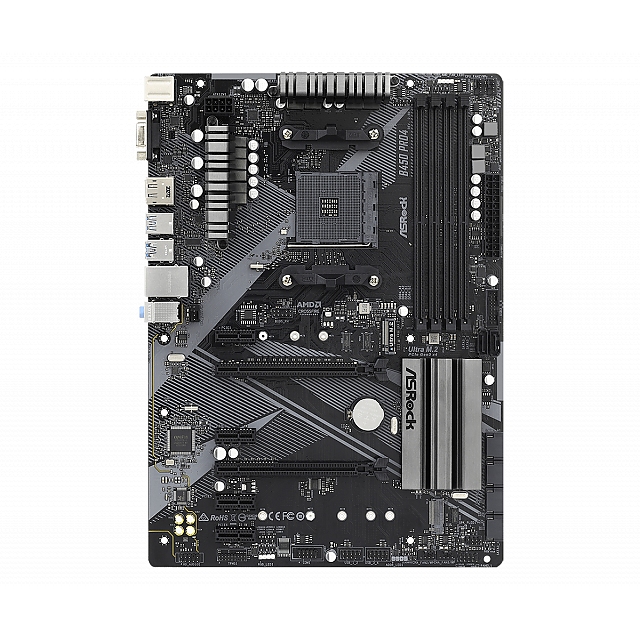 Дънна платка ASRock B450 Pro4 R2.0, AM4, DDR4