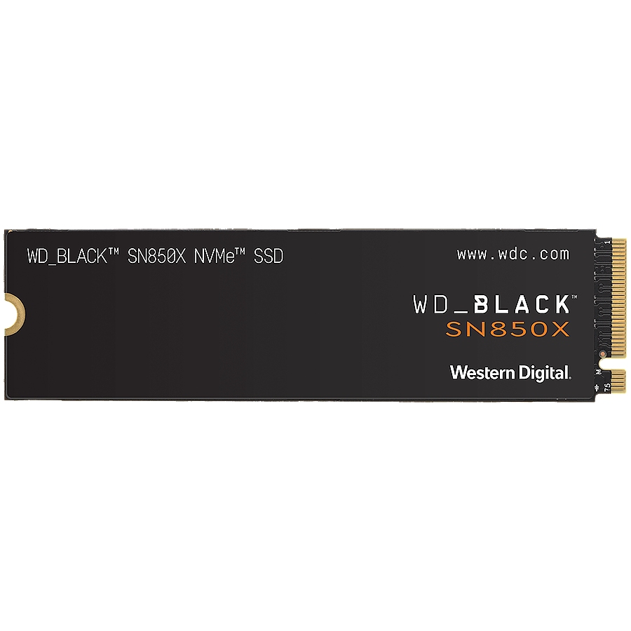 SSD WD Black SN850X 1TB M.2 2280 PCIe Gen4 x4 NVMe, Read/Write: 7300/6300 MBps, IOPS 800K/1100K, TBW: 600