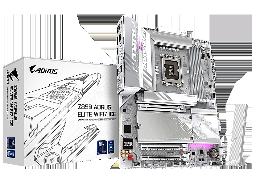 Дънна платка GIGABYTE Z890 AORUS ELITE WIFI 7 ICE, LGA 1851