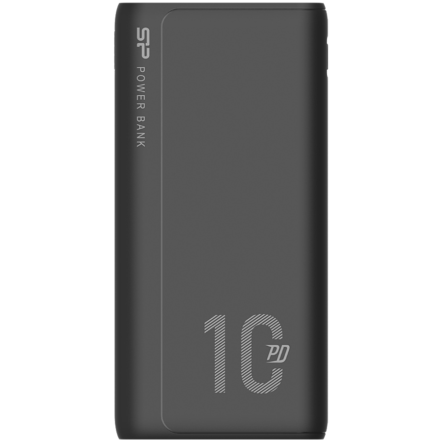 Silicon Power QP15 10.000mAh PowerBank > 500 charging cycles 2x USB A Out, 1x Micro USB in + 1x USB C In/out, Li-Polymer, 10000mAh, Fast Charge, Black, EAN: 4713436140252