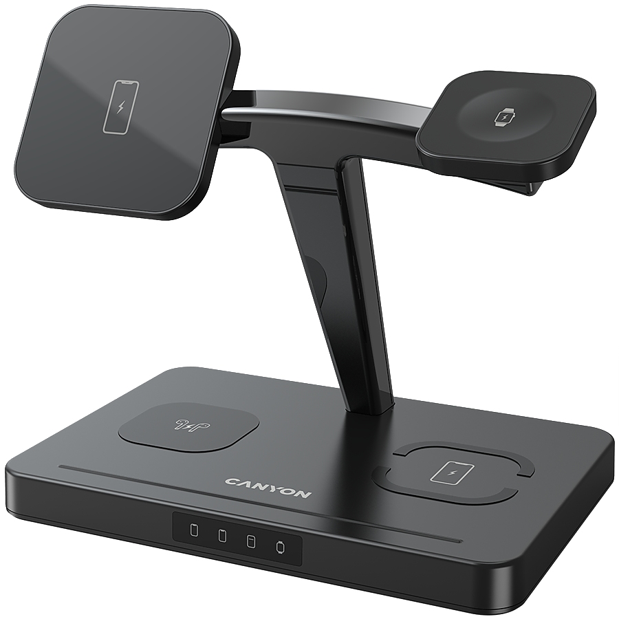 CANYON wireless charger WS-404 15W 4in1 Black