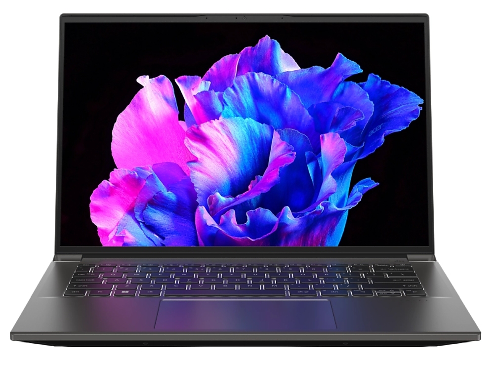 Acer Swift X, SFX14-71G-70TE, Core i7-13700H (up to 5.0GHz, 24MB), 14.5"WQXGA (2880x1800) OLED,120Hz, 16GB, 1024GB SSD, RTX 3050 6GB, Micro SD, WIFI 6E BT INTEL Killer CNVi, Backlit KB, FPR, Win 11 PRO, Gray+Acer 7in1 Type C dongle+Acer 15.6" Backpack
