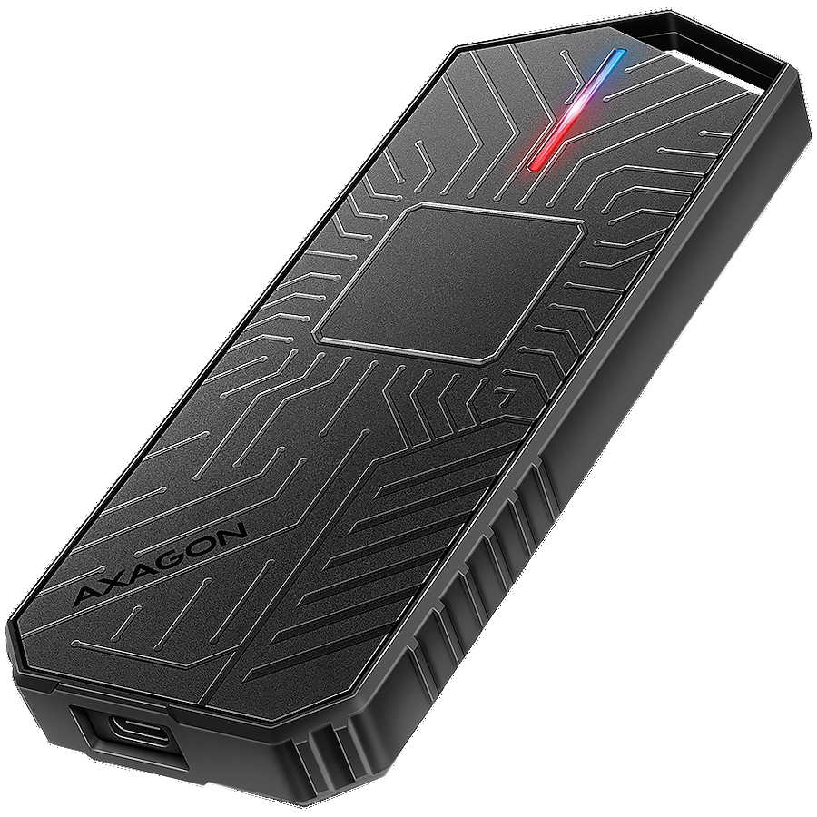 AXAGON EEM2-GAM USB-C 3.2 Gen 2 10Gbps - M.2 NVMe/SATA SSD GAME 30-80mm ALU box