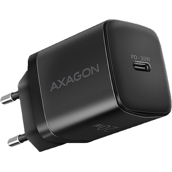 AXAGON ACU-PD20 wall charger 1x QC3.0/AFC/FCP/PD type-C, 20W, black
