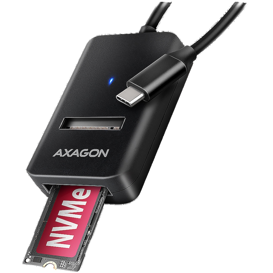 AXAGON ADM2-CM USB-C 3.2 Gen2 - 1x NVMe/SATA SDD Adapter