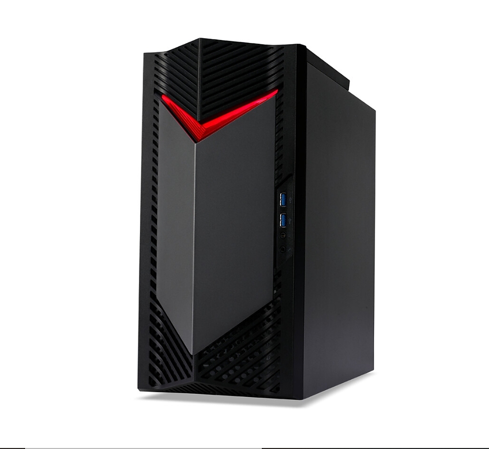 Acer Nitro N50-130, AMD Ryzen 5 7600 (up to 5.10GHz, 38MB), 32GB DDR5 4800MHz (2*16GB), 1024GB SSD PCI-e + 1*M.2 free, NVIDIA GeForce RTX 4060 8GB GDDR6, No DVD, 5*USB 3.2,Type-C, 2*USB 2.0, Mic.&Audio jacks, RG-45, GLAN, Wi-Fi AX/6E&BT 5.0, 500W, No OS