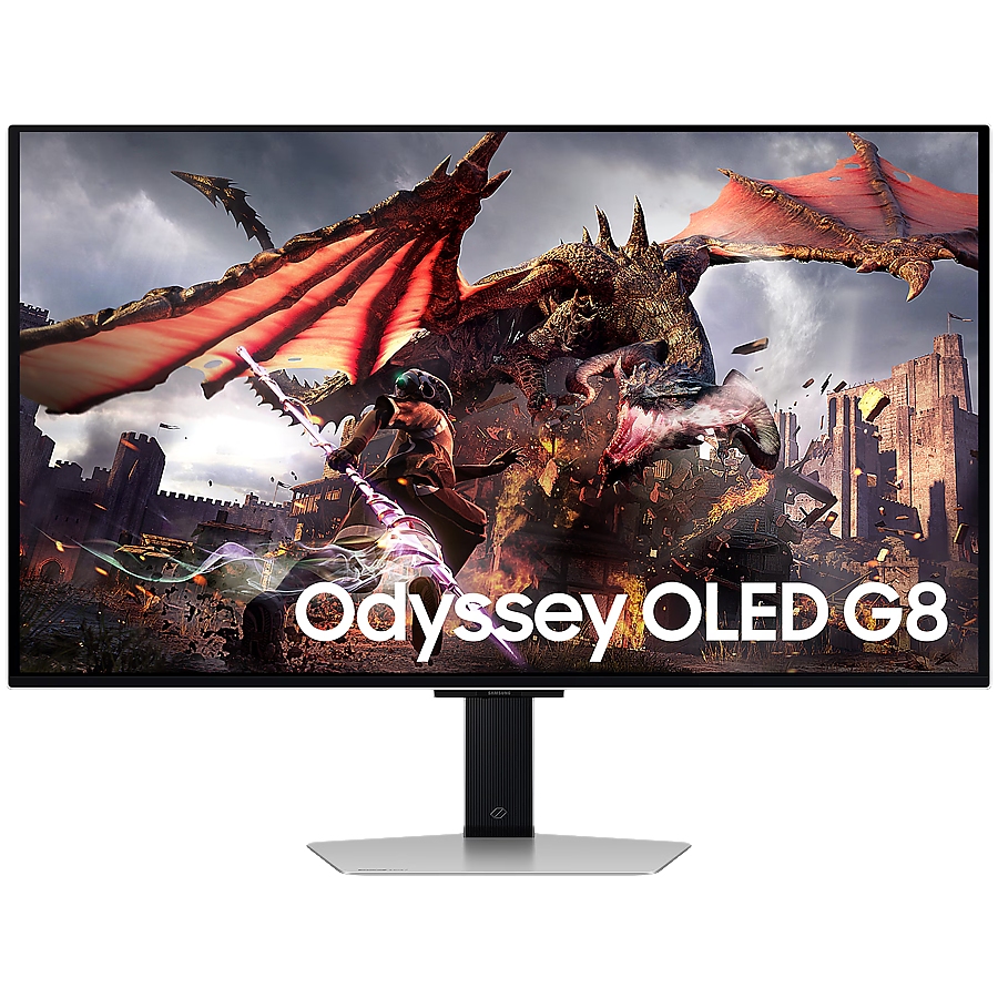 Monitor LED Samsung LS32DG802SUXDU G80SD Gaming, 32" UHD Flat 16:9 (3840x2160) OLED 240z, 250 cd/㎡, 1000000:1, 0.03ms, 178/178, DisplayPort, HDMI, USB Hub, Wi-Fi, Bluetooth, 2Y