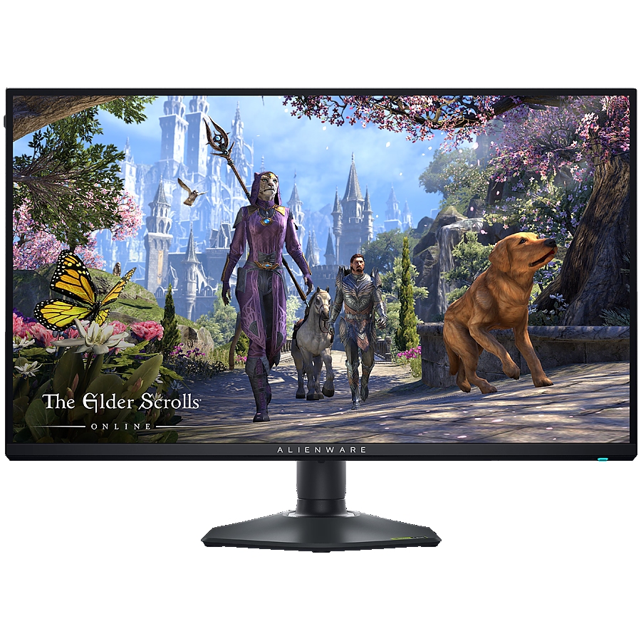 Alienware AW2725QF Gaming Monitor, 27" 16:9 IPS 3840x2160 up to 180Hz or 1920x1080 up to 360Hz, 0.5ms GtG, 1000:1, 400 cd/m2, G-Sync, 2x HDMI, 1xDP, 3xUSB 3.2, 1xUSB-C (15W), Tilt, Swivel, Pivot, Height Adj, 3Y
