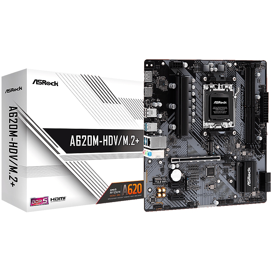 ASROCK MB A620 AM5 2 x DDR5 1 x HDMI 1 x DisplayPort 2 x M.2 4 x SATA3 Micro ATX