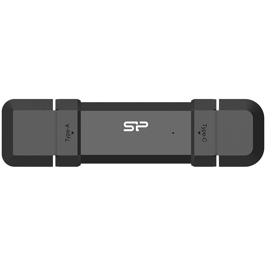 Silicon Power DS72 250GB USB Type-A and USB Type-C 3.2 Gen 2 Black