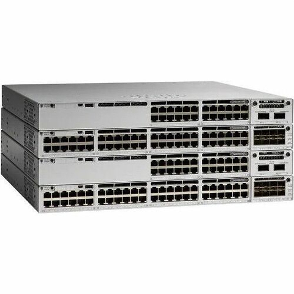 Cisco Catalyst 9300 48-port 12x mGig (100M/1G/2.5G/5G/10G) + 36x 10M/100M/1G copper with fixed 2x 40G QSFP uplinks, UPOE, Network Essentials