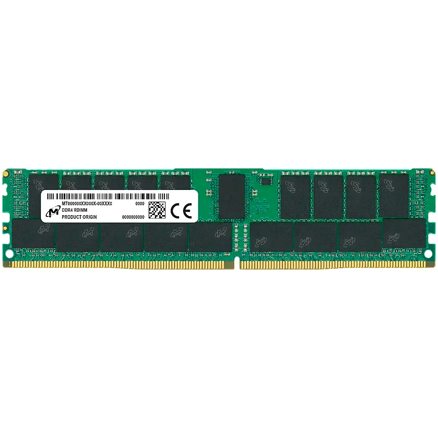 Micron DDR4 RDIMM 16GB 2Rx8 3200 CL22 (8Gbit) (Single Pack)