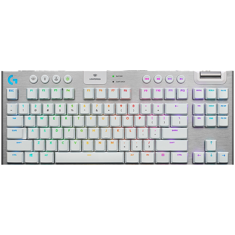 LOGITECH G915 X LIGHTSPEED Wireless Gaming Keyboard - WHITE - US INT'L - 2.4GHZ/BT  - EMEA28i-935 - TACTILE