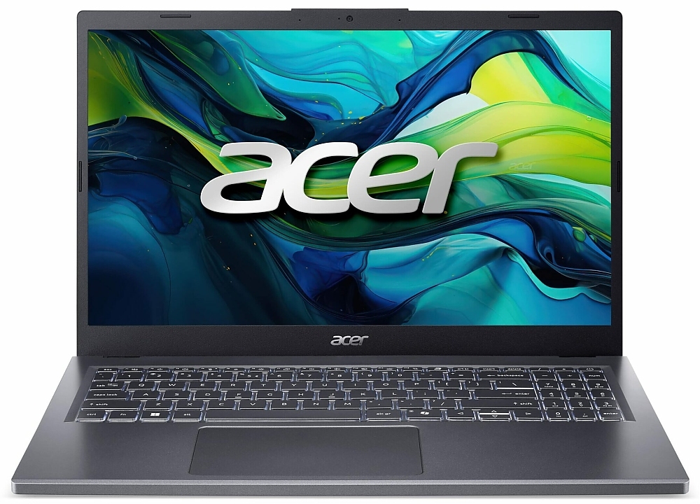 Acer Aspire 15, A15-51M-59Z7, Intel Core 5 120U (up to 5.00GHz, 12MB), 15.6" QHD (2560x1440) IPS SlimBezel, 1*16GB DDR5 4600MHz (1 slot free), 512GB PCIe NVMe SSD, Intel UMA, FHD Cam,WiFi 6E, BT 6E, Backlit Kbd, No OS, Steel Gray