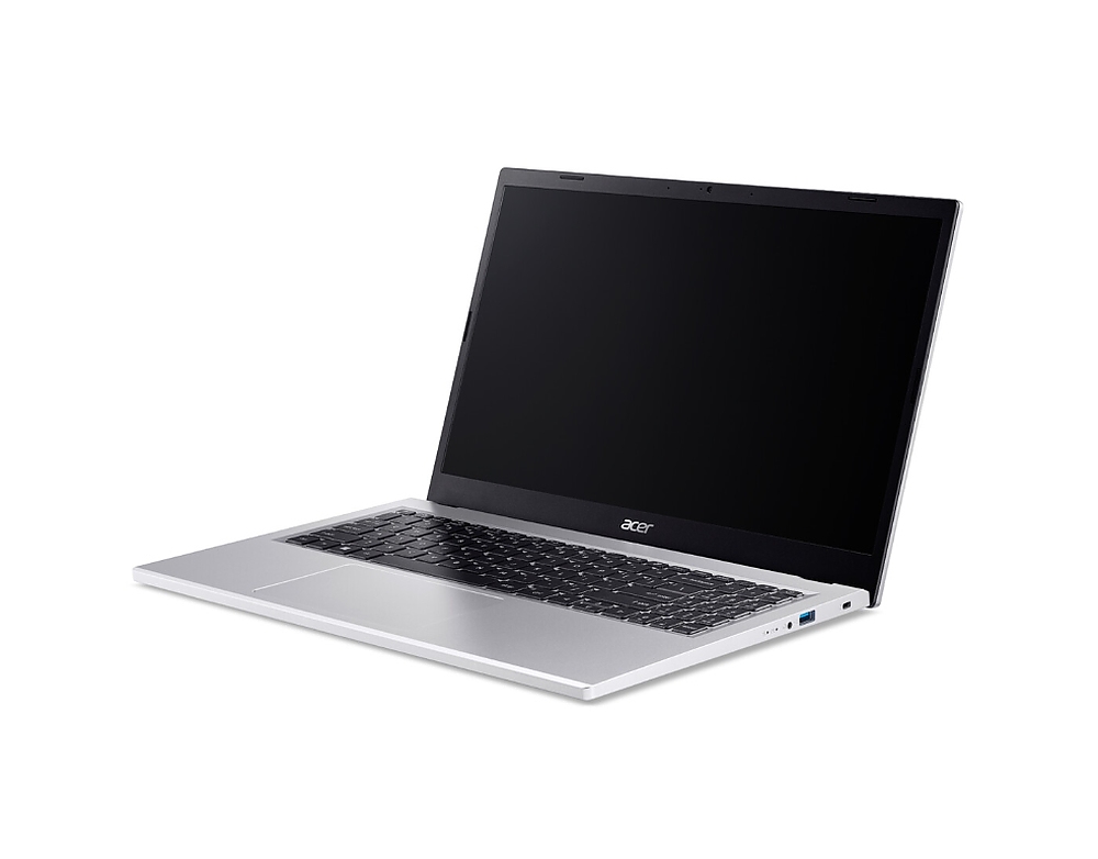 Acer Aspire Go 15, AG15-41P-R1QC, AMD Ryzen 7 7735HS,(up to 4.80GHz, 16MB), 15.6" FHD (1920x1080) IPS SlimBezel LCD, 1*16GB DDR5 4600MHz (1 slot free), 512GB PCIe NVMe SSD, AMD Radeon 680M, HD Cam, WiFi 6E, BT 6E, Kbd, No OS, Pure Silver