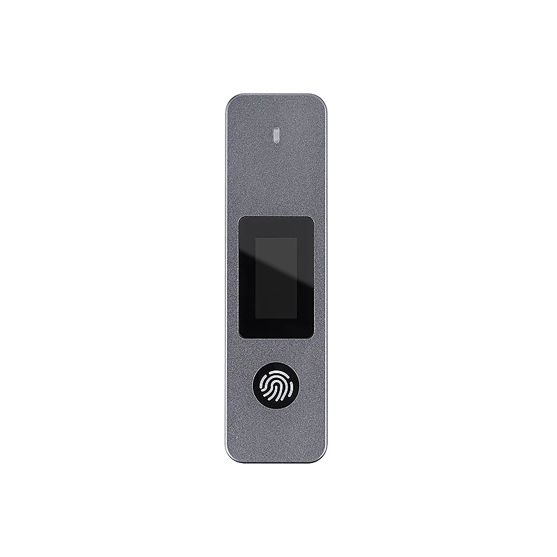 VCom външна кутия за диск Storage - Case - M.2 NVMe/SATA M/B key - USB-C/A Gen.2 10Gbps, Fingerprint Encryption - CU855SN-F