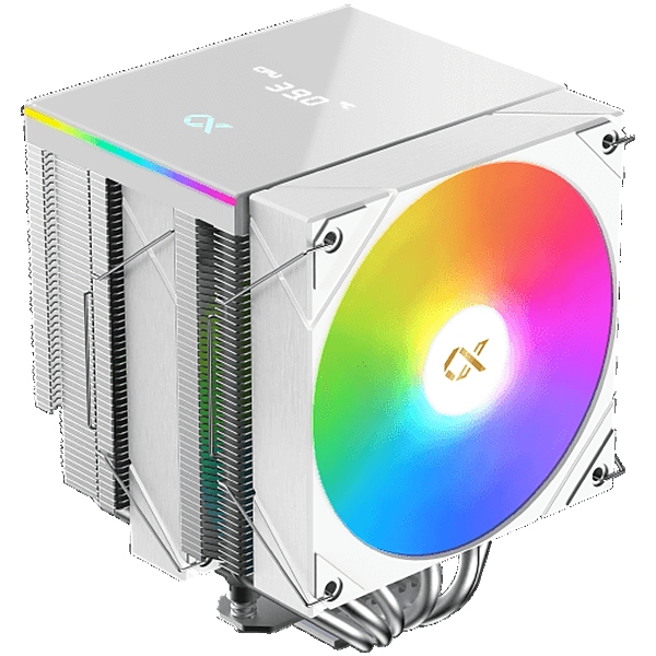AK6 Dual Digital Arctic (WH, ARGB & Digital LED Panel Top Cover, 2PCS ARGB PWM Fan, Intel Backplate, Mini ARGB LED Controller)
