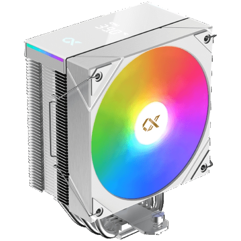 AK4 Digital Arctic (WH, ARGB & Digital LED Panel Top Cover, ARGB PWM Fan, Intel Backplate, Mini ARGB LED Controller)