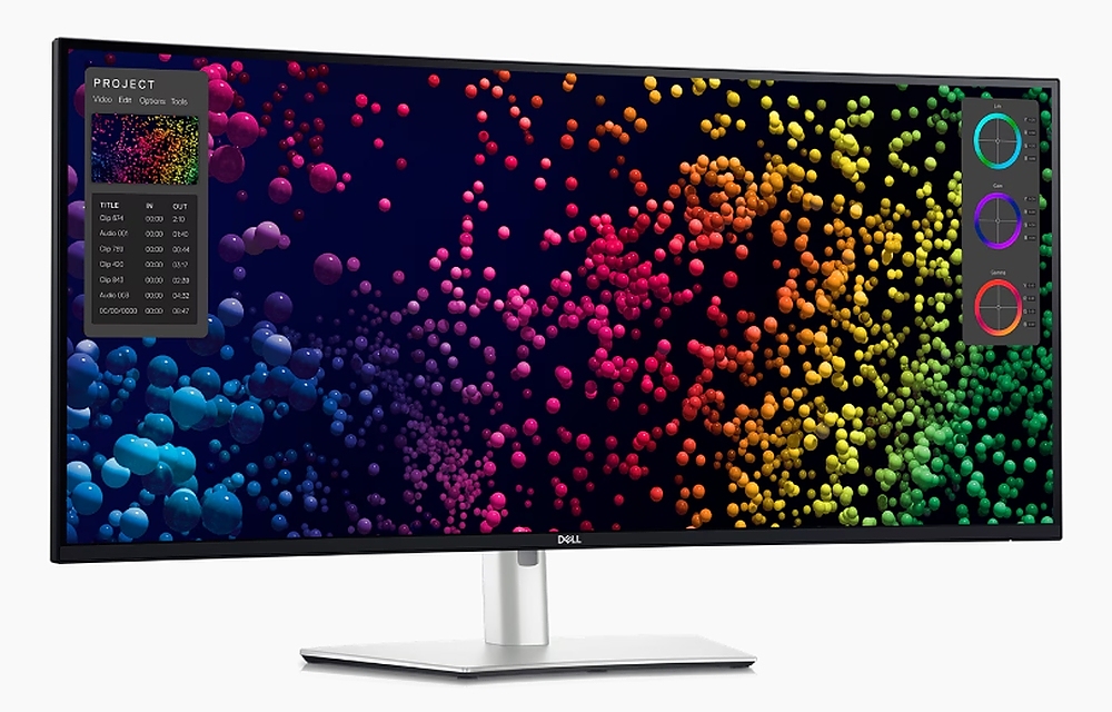 Dell U4025QW, 39.7" 5K UtraSharp Curved WUHD (5120x2160), AG, IPS, 21:9, 5ms, 1000:1, 600 cd/m2, DCI-P3 99%, HDMI, DP, HDR600, USB Hub, Thunderbolt 4/USB-C, USB 3.2, RJ45, Speacers, PbP,  Height Adjustable, Swivel, Tilt, Black