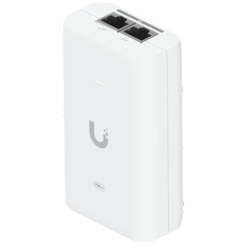 Ubiquiti UniFi UACC-PoE++-10G 10G PoE++ Adapter (60W), can power UniFi PoE++ devices, reduce dependency on PoE switch power, and provide a Multi-Gigabit LAN connection.