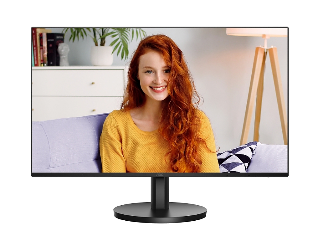 AOC 27B3CA2, 27" IPS WLED, 1920x1080@100Hz, 4ms GtG, 1ms MPRT, 250cd m/2, 1300:1, 20M:1, Adaptive Sync, FlickerFree, Low Blue Light, 2Wx2, Tilt, HDMI, USB hub