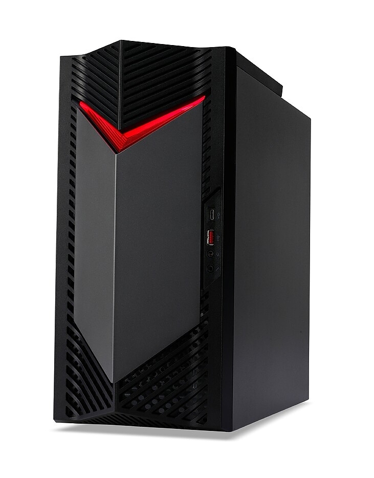 Acer Nitro N50-656, Intel Core i5-14400F, 32GB DDR5 5600MHz (2*16GB), 1024GB SSD PCI-e + 1*M.2 free, GeForce RTX 4060 8GB GDDR6, No DVD, 3*USB 3.2, Type-C, 4*USB.2.0, Mic.&Audio jacks, RG-45, GLAN, Wi-Fi AX&BT 5.0, 500W, No OS + Acer Nitro ED240QS3bmiipx