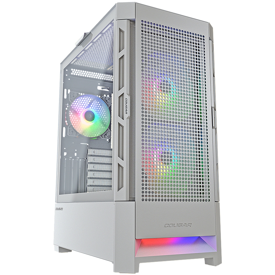 COUGAR AIRFACE RGB PC Case, Mid Tower, White