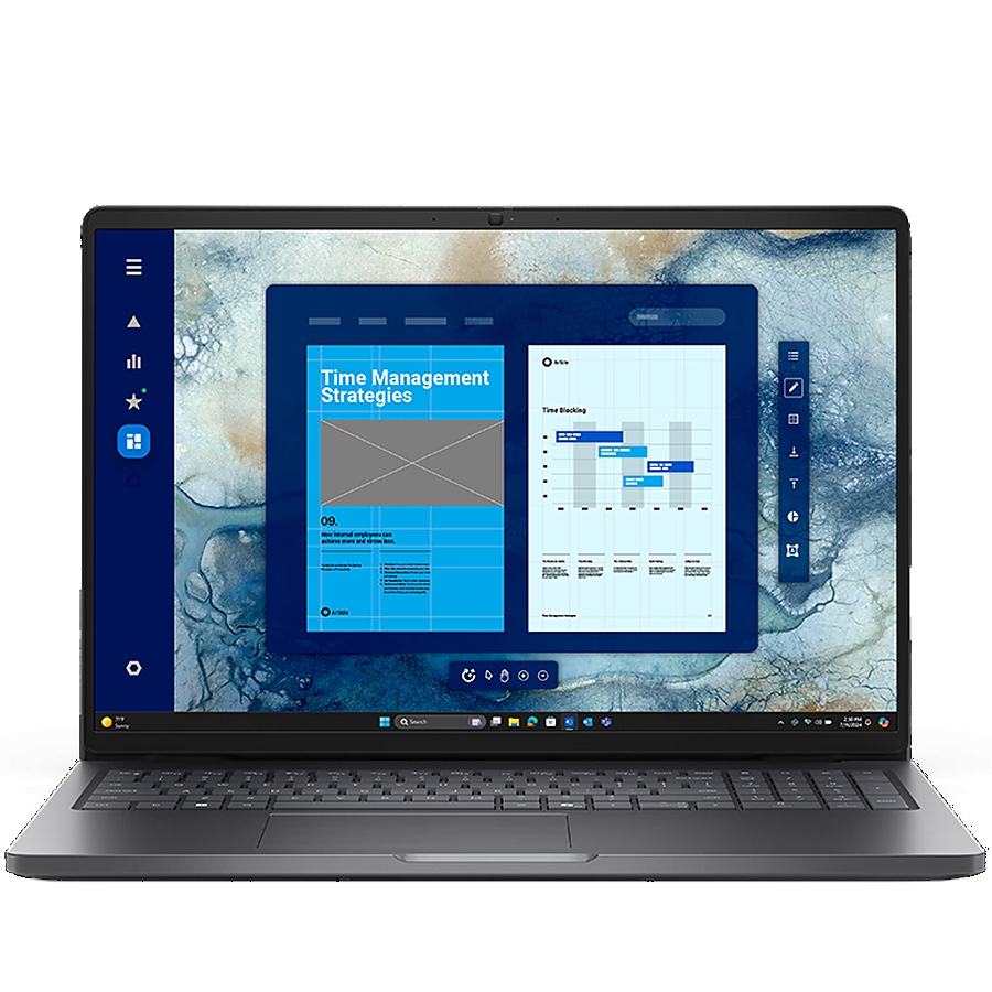 Dell Pro 16 (PC16250), Intel Core i5 120U (10C, up to 5.0GHz), 16.0"FHD(1920x1200) Non-Touch AG, 8GB (1x8GB) DDR5, 512GB M.2 SSD, Integrated Intel Graphics, WiFi+BT, HDR Cam+Mic, EN Backlit KBD, FPR, Ubuntu, 3Y ProSupport