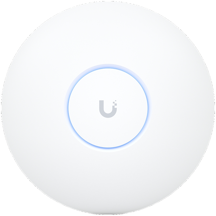 Ubiquiti U7-Pro-Max Ceiling-mounted WiFi 7 AP with 8 spatial streams, 6 GHz support, and a dedicated spectral scanning engine for interference-free WiFi in demanding, large-scale environments