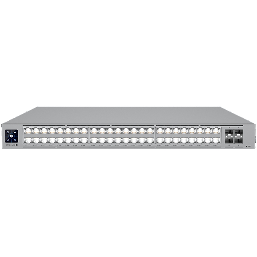 Ubiquiti Layer 3 Etherlighting USW-Pro-XG-48-PoE-EU  (32) 10 GbE, (16) 2.5 GbE PoE, and (4) 25G SFP28 ports