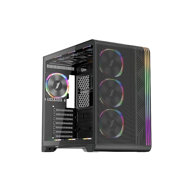 1stPlayer кутия Case ATX - VT7-BK - USB-C, Mesh, A-RGB