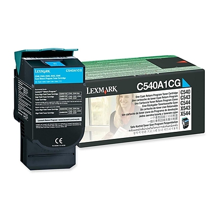 Lexmark C540A1CG C54x, X54x Cyan Return Programme 1K Toner Cartridge