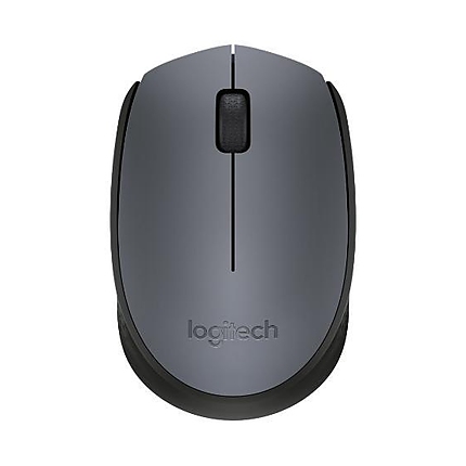 Безжична оптична мишка LOGITECH M170, Сива, USB