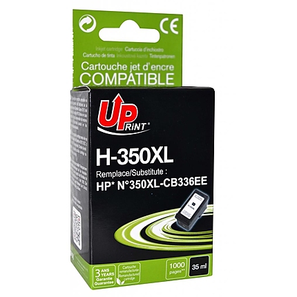 Мастилница за струен принтер UPRINT H-350XL, HP, Черен