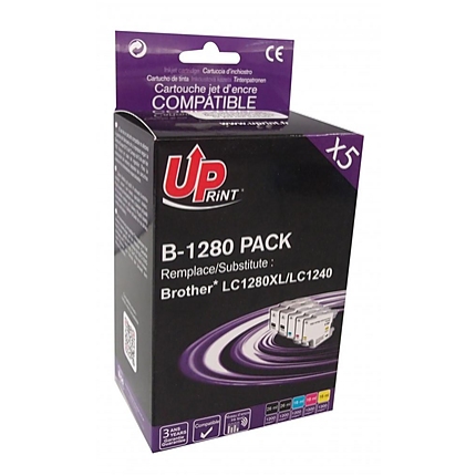 Мастилница UPRINT LC1280XL / LC1240, BROTHER, (2BK+C+M+Y)