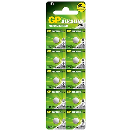 Бутонна алкална батерия GP192 LR-41/ 10 бр./pack цена за 1 бр./ 1.55V AG3