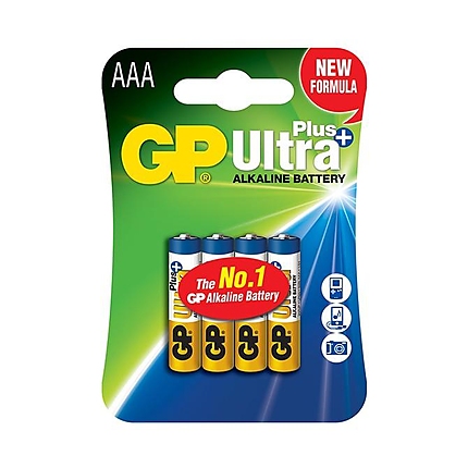 Алкална батерия GP ULTRA PLUS LR03 AAA /4 бр. в опаковка/ блистер 1.5V