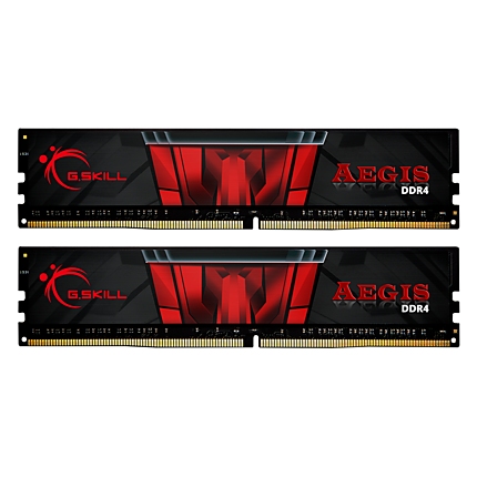Памет G.SKILL Aegis 16GB(2x8GB) DDR4 PC4-24000 3000MHz CL16 F4-3000C16D-16GISB
